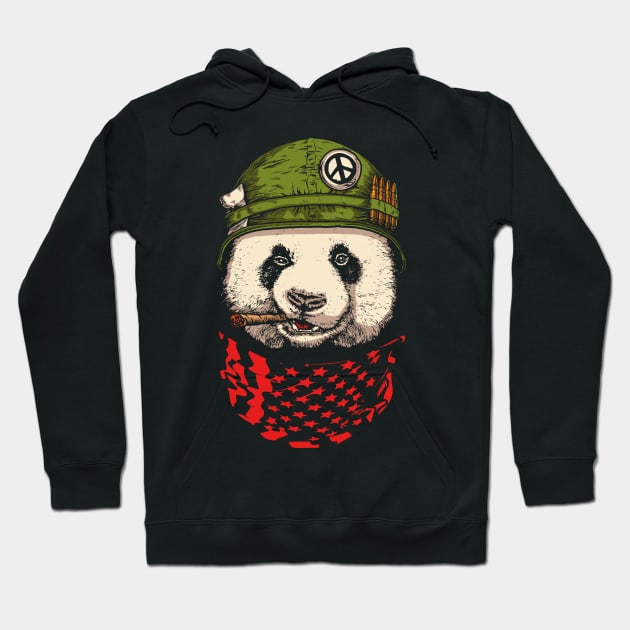 Panda Army Hoodie by monolusi